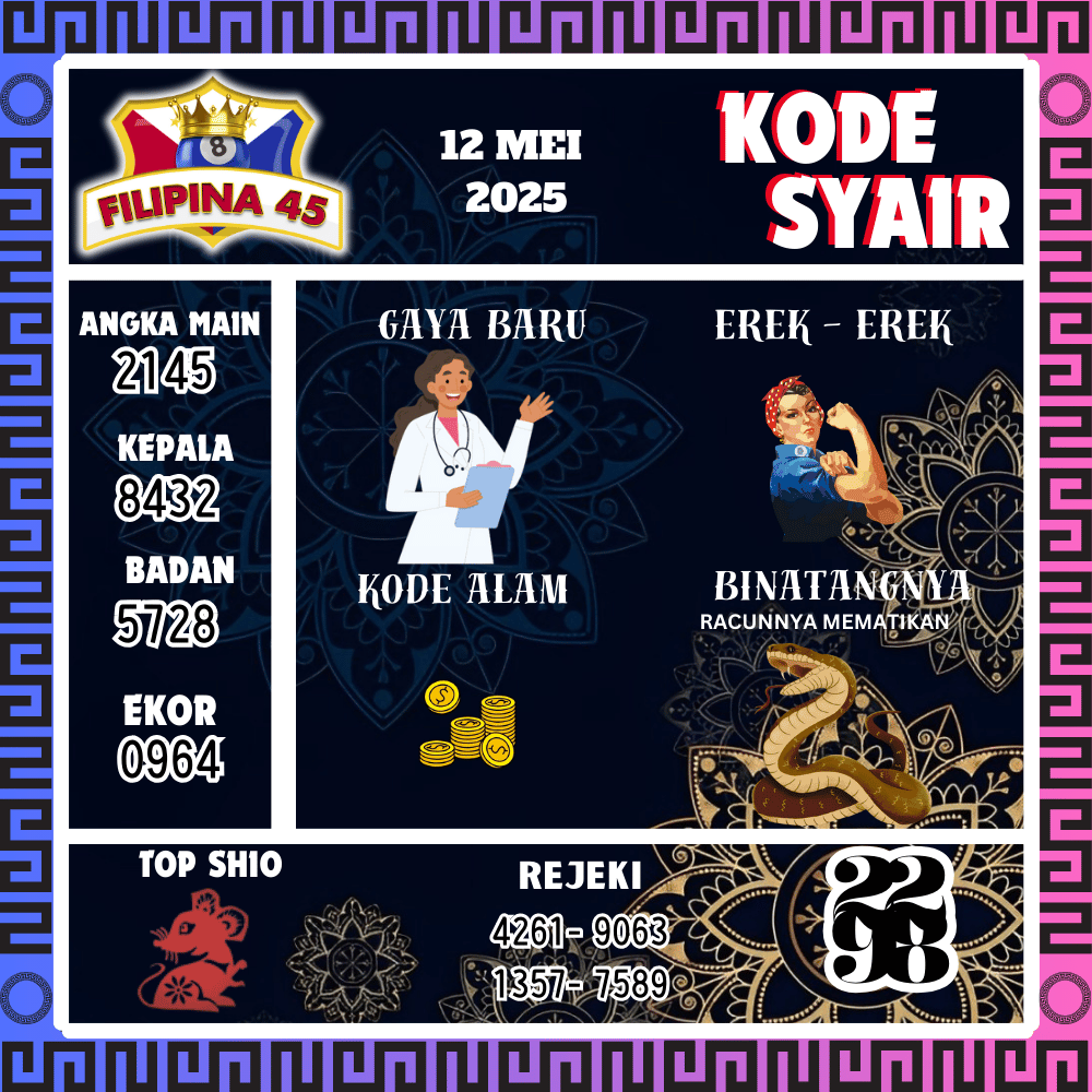 Kode Syair Filipina45 Pools - Mei Pools 