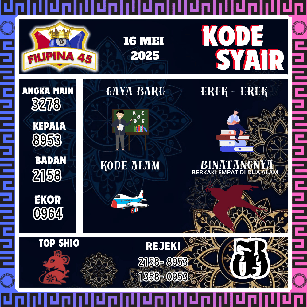Kode Syair Filipina45 Pools - Mei Pools 