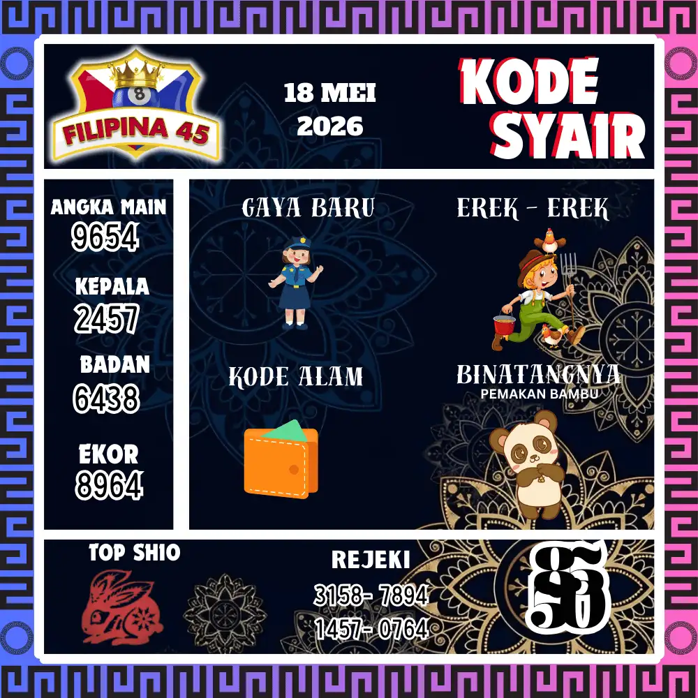 Kode Syair Filipina45  Pools - Mei 2026
