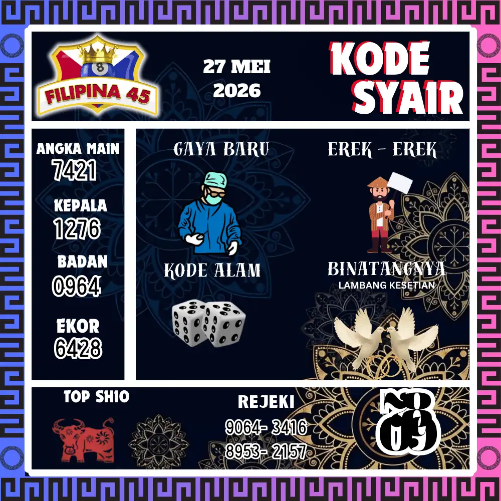 Kode Syair Filipina45  Pools - Mei 2026
