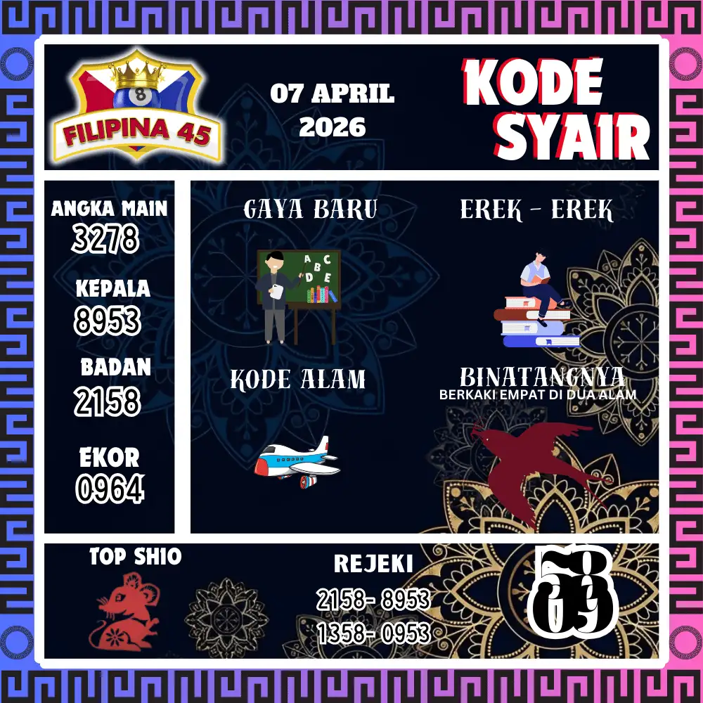 Kode Syair Filipina45  Pools - April 2026
